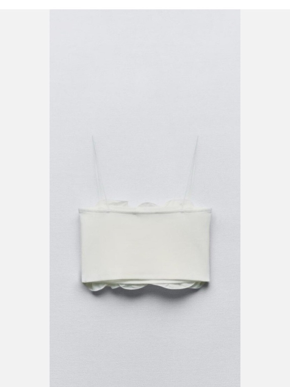 🆕 Zara Ruffle Crop Top - Picture 4 of 7